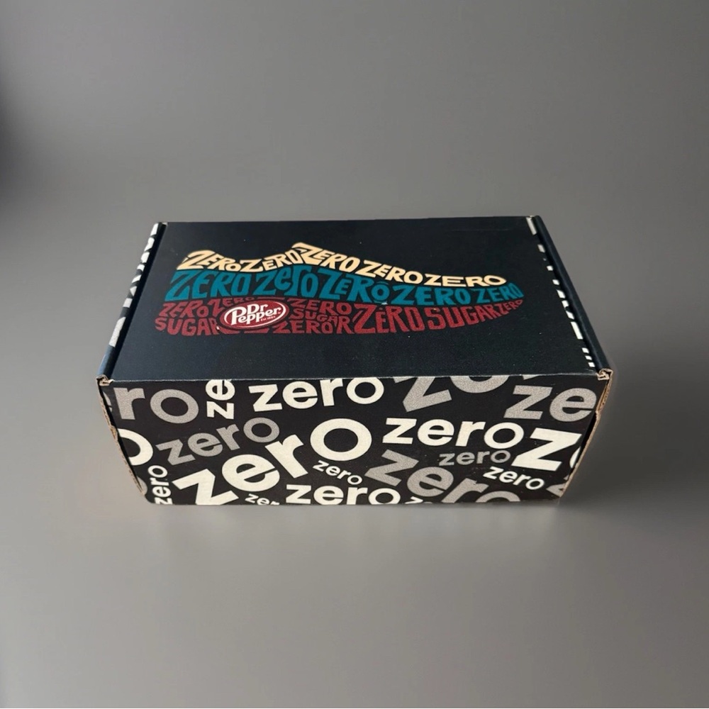 Zero Dr.Pepper Skateboard Shoes Box 3 Collectible Cans + 3 Koozie RARE